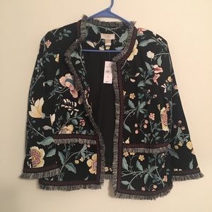 Loft outlet floral Blazer